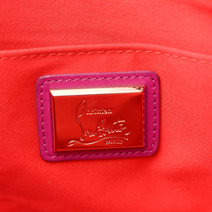 Christian Louboutin Calfskin Studded Loubiposh Chain Clutch Rose Indien Gold 6 of 9