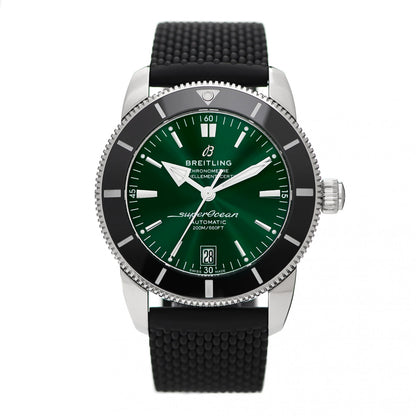 Breitling Stainless Steel Rubber 42mm Superocean Heritage II B20 Automatic Watch Green AB2010121L1S1 1 of 5