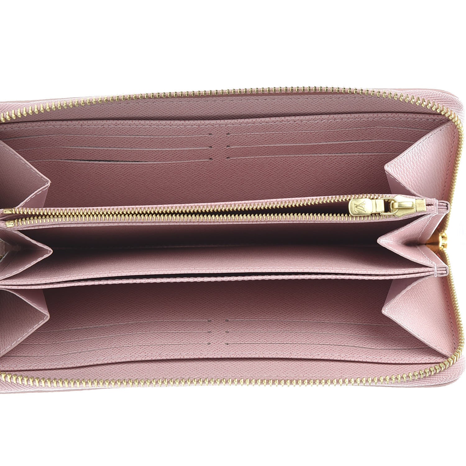 Louis Vuitton Damier Azur Zippy Wallet Rose Ballerine 4 of 8
