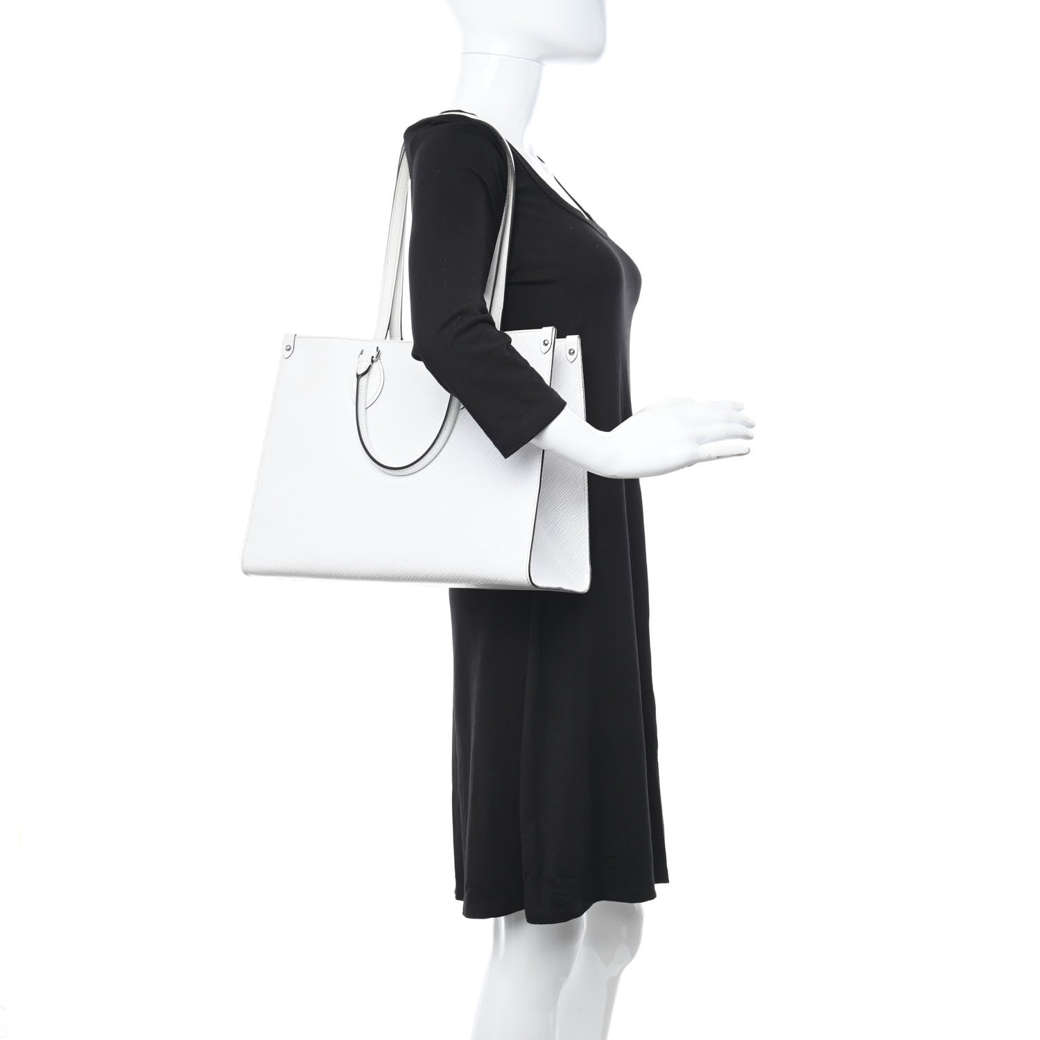 Louis Vuitton Epi Onthego MM White 2 of 13