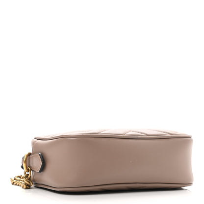 Gucci Calfskin Matelasse Mini GG Marmont Chain Shoulder Bag Porcelain Rose 4 of 9