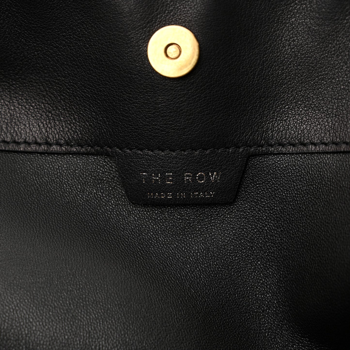 Polished Saddle Calfskin Alexia Bag Black