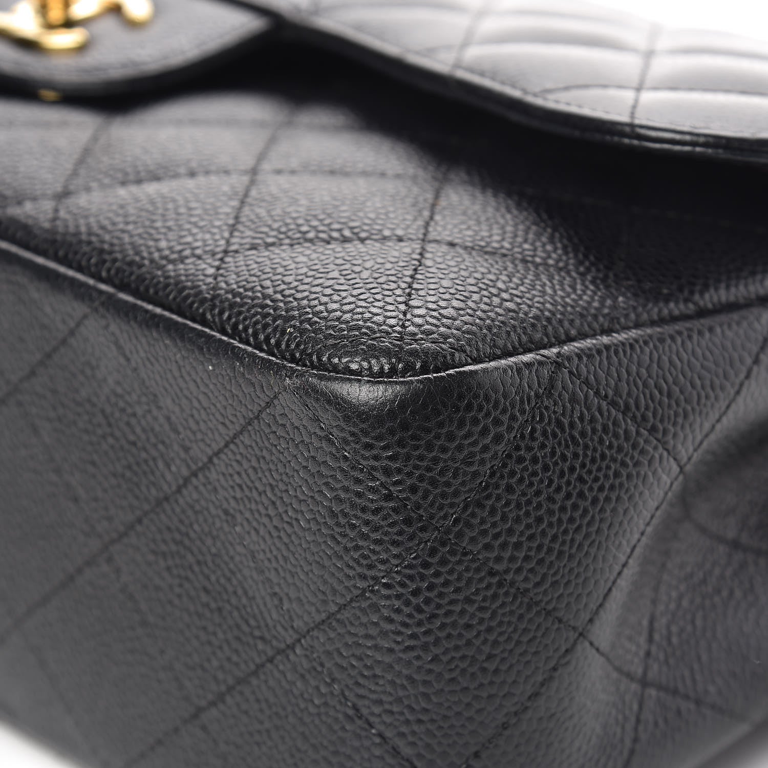 Chanel Caviar Quilted Jumbo Double Flap Black 11 of 17