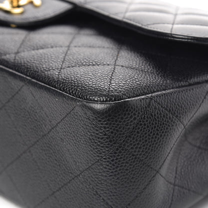Chanel Caviar Quilted Jumbo Double Flap Black 11 of 17