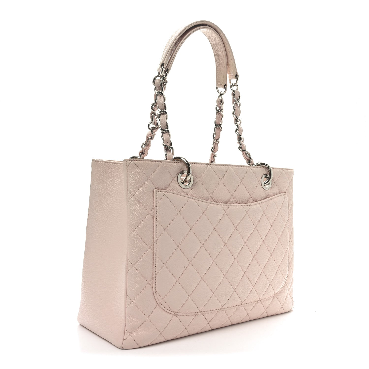 Chanel Caviar Quilted Grand Shopping Tote GST Rose Clair 3 of 11