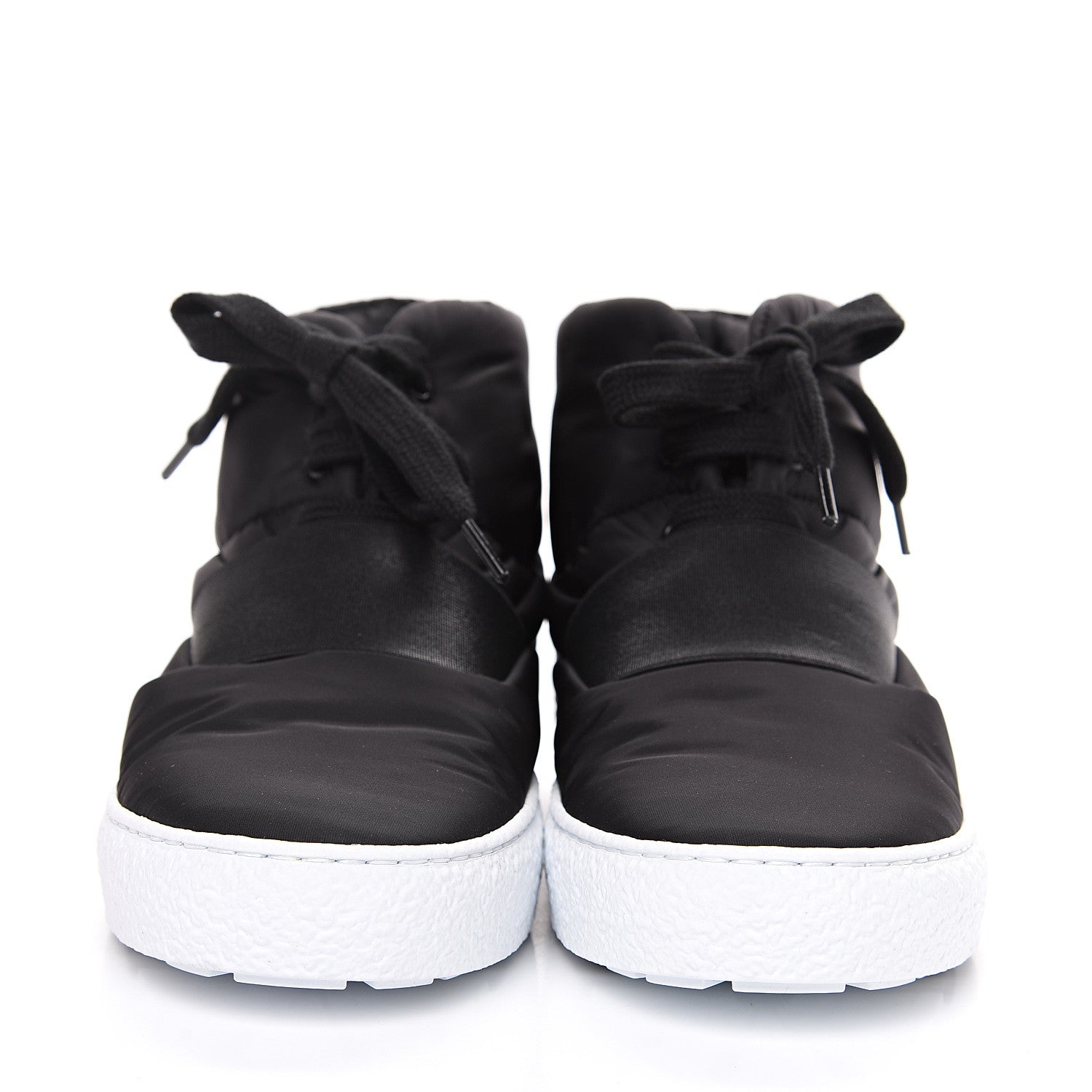 Chanel Nylon High Top Sneakers 36 Black 2 of 8