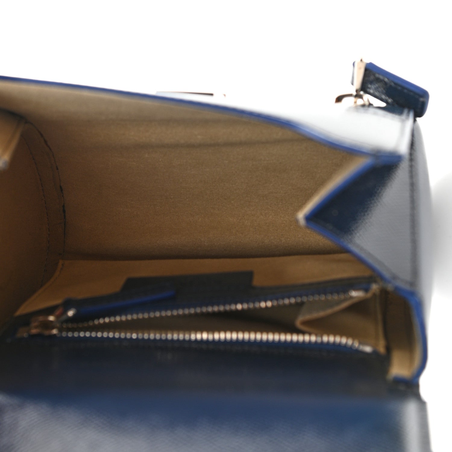 Givenchy Patent Calfskin Mini Pandora Box Crossbody Bag Blue 4 of 11