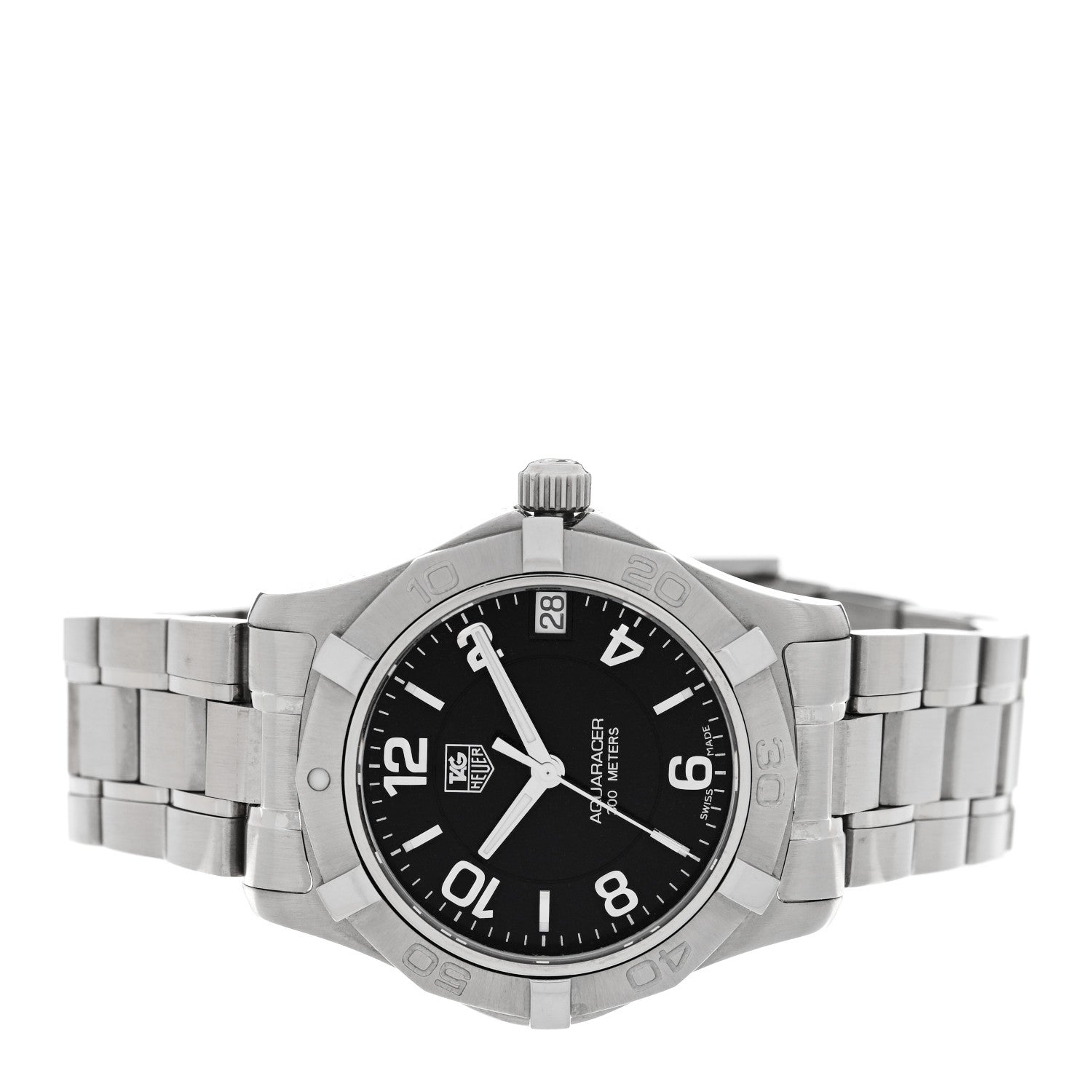 Tag Heuer Stainless Steel 32mm Aquaracer Lady Quartz Watch Black WAF1310 2 of 4