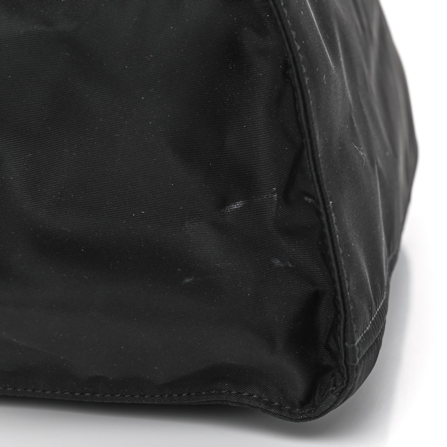 Prada Nylon New Vela Studded Tote Black Fuoco 5 of 6