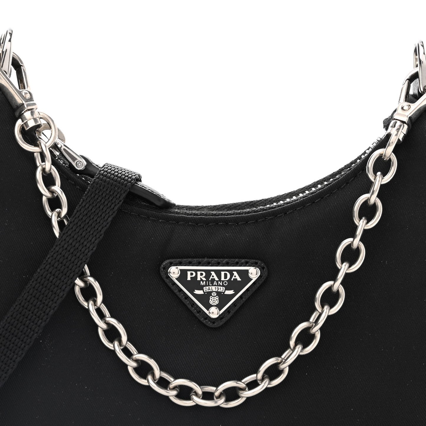 Tessuto Nylon Mini Re-Edition 2000 Shoulder Bag Black