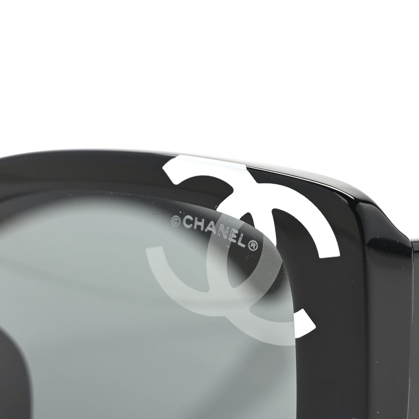 Acetate CC Logo Square Sunglasses 71472 Black