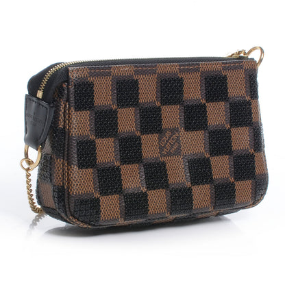 Louis Vuitton Damier Paillettes Mini Pochette Accessories Black 3 of 8