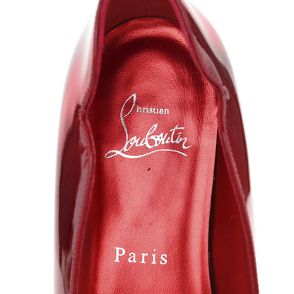 Christian Louboutin Metallic Patent Psychic Hot Chickita Flats 37.5 Loubi 8 of 11
