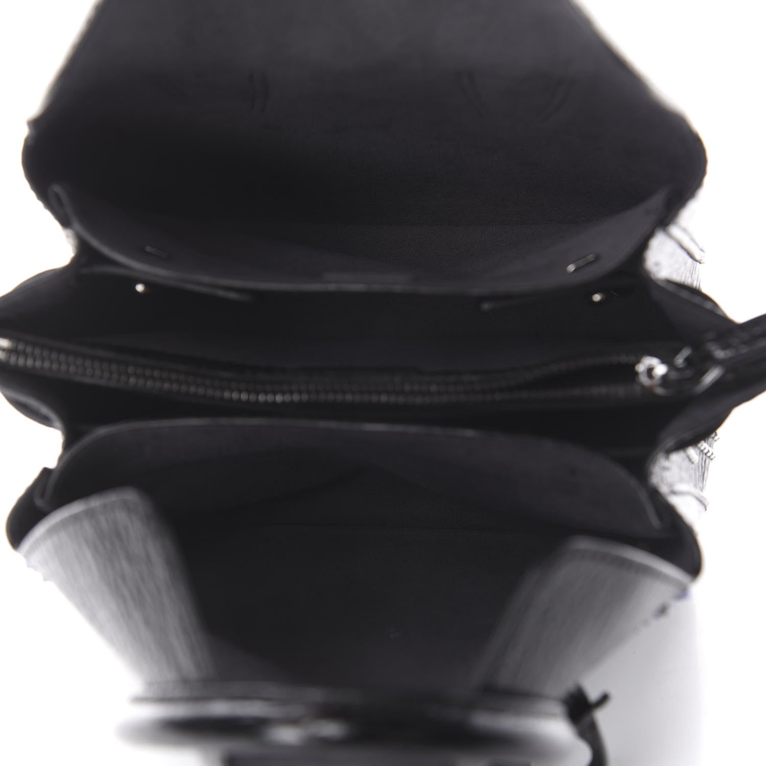 MCM Calfskin Studded Cyber Studs Mini Milla Tote Black 4 of 8