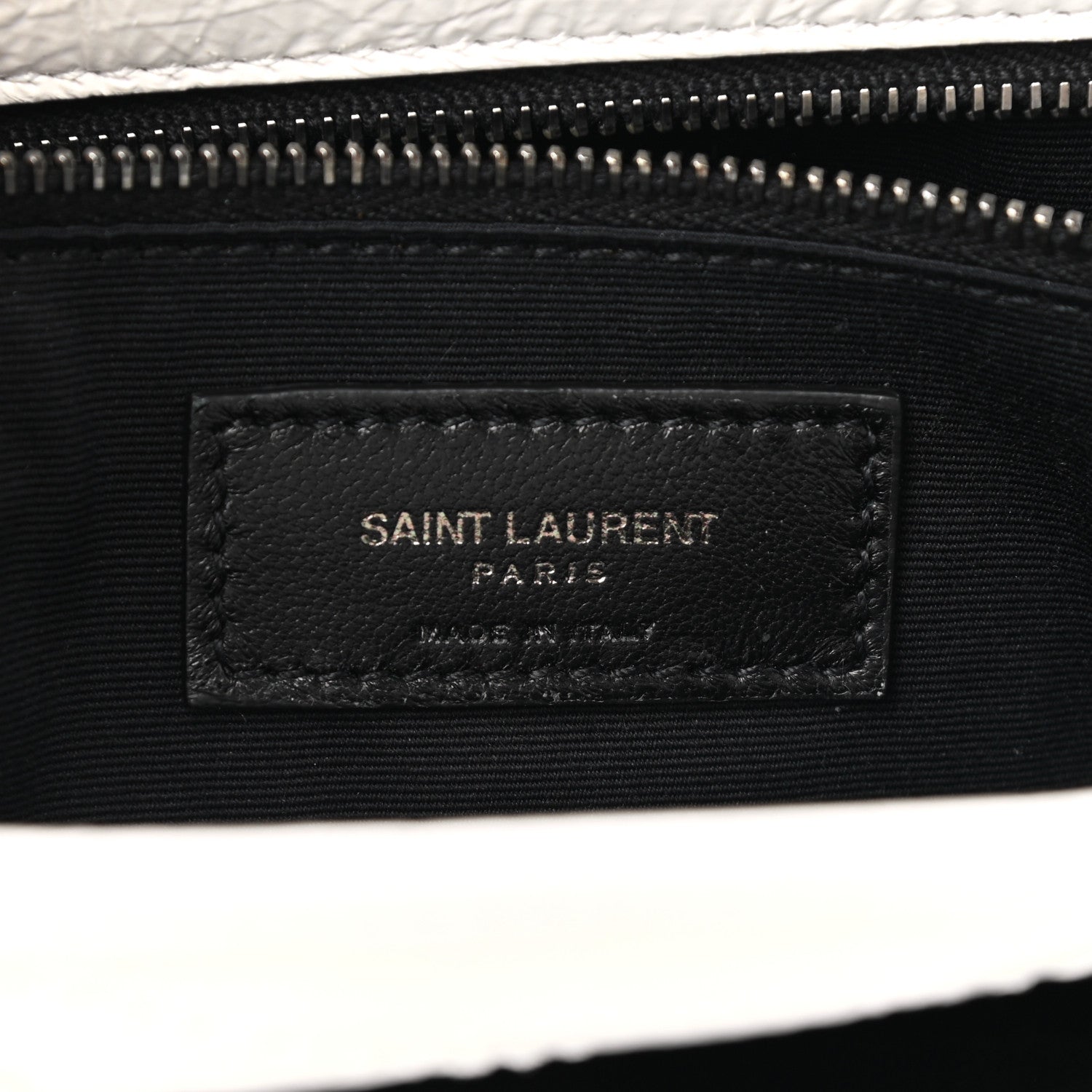 Saint Laurent Crinkled Calfskin Matelasse Monogram Medium Niki Chain Satchel Dirty White 7 of 14