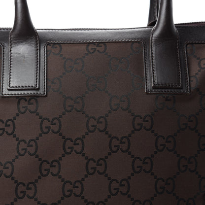 Gucci Nylon Monogram Tote Bag Brown 10 of 10