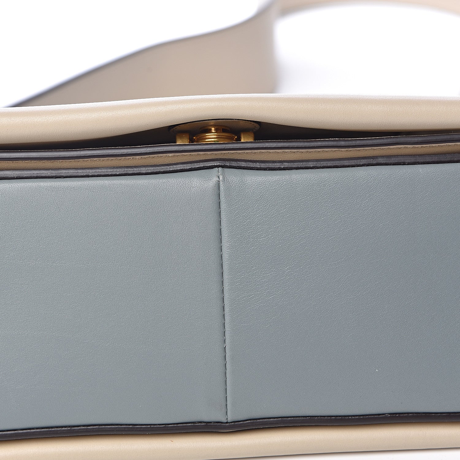 Celine Shiny Smooth Calfskin Medium Frame Shoulder Bag Grege Storm 10 of 10