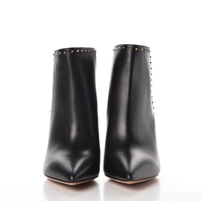 Valentino Garavani Calfskin Lovestud Ankle Boots 36 Black 2 of 8