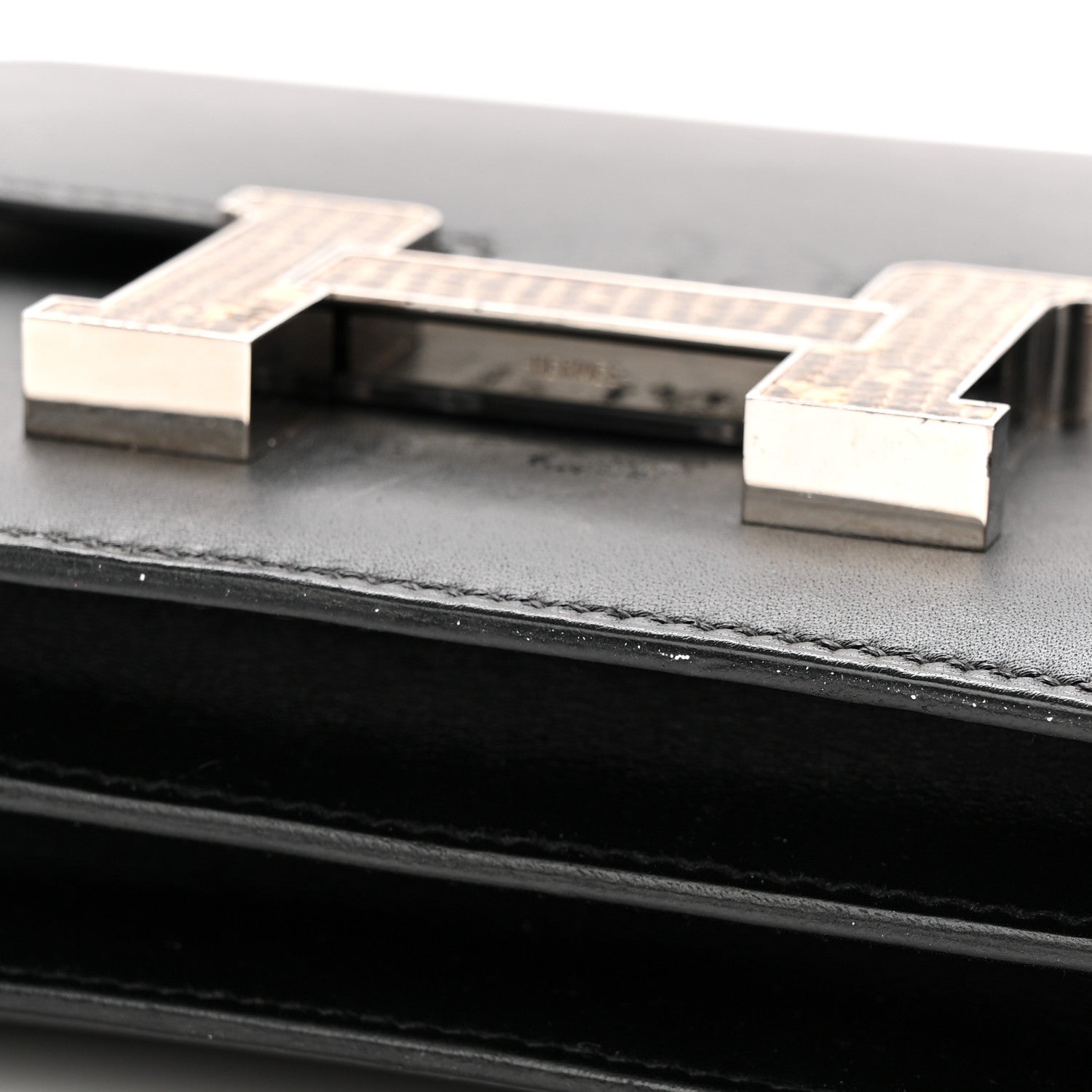 Hermes Veau Monsieur Lizard Constance 18 Black Ombre 11 of 13