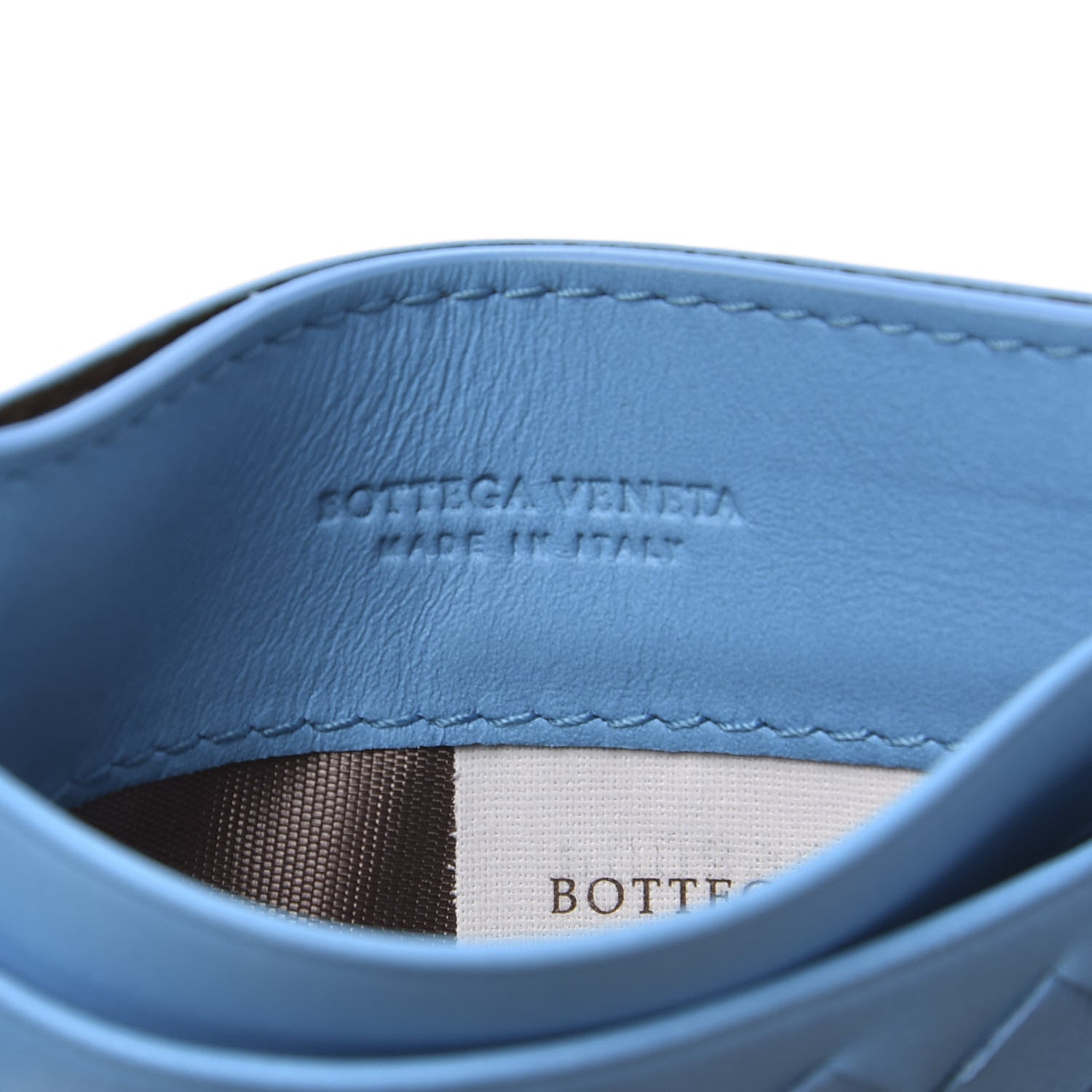 Bottega Veneta Nappa Intrecciato Card Holder Swimming Pool 5 of 8