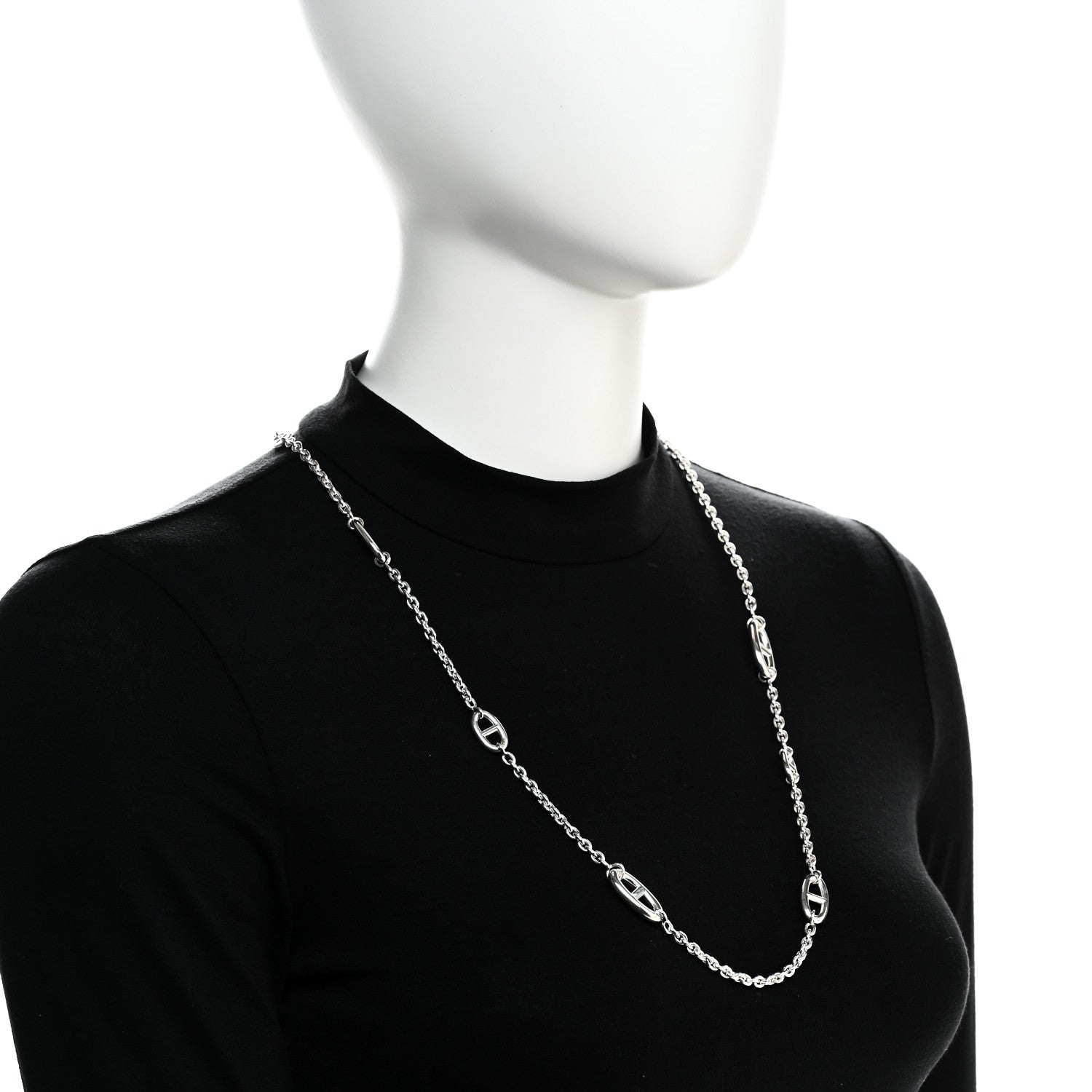 Hermes Sterling Silver Farandole Necklace 80 2 of 6