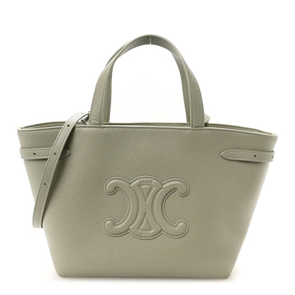 Celine Grained Calfskin Triomphe Mini Cabas Anais Light Clay 1 of 12