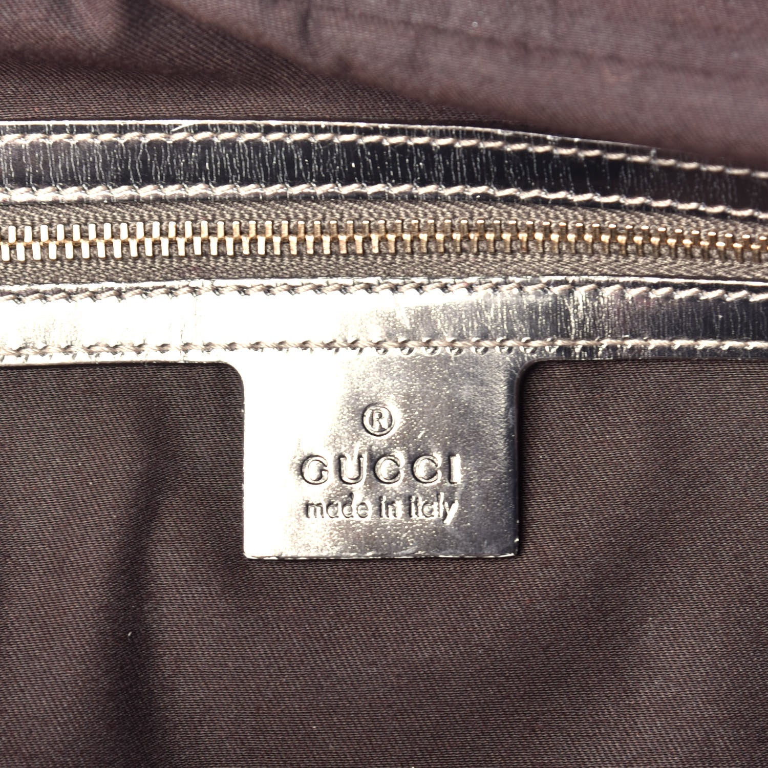 Gucci Monogram Large Pop Bamboo Top Handle Tote Pewter 6 of 11