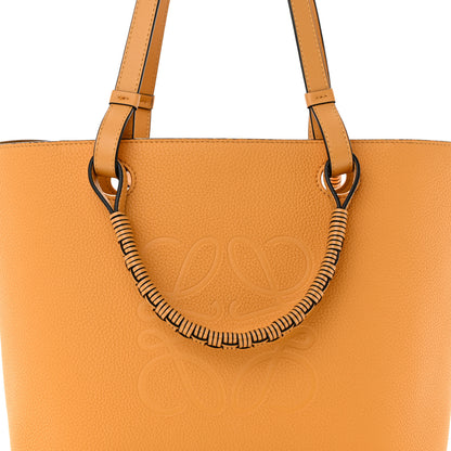Loewe Grained Calfskin Small Anagram Tote Saffron Yellow 7 of 12