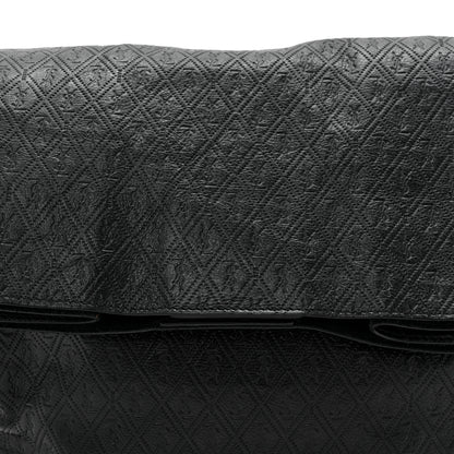 Saint Laurent Calfskin Monogram Deli Paper Bag  Vintage Black 8 of 10