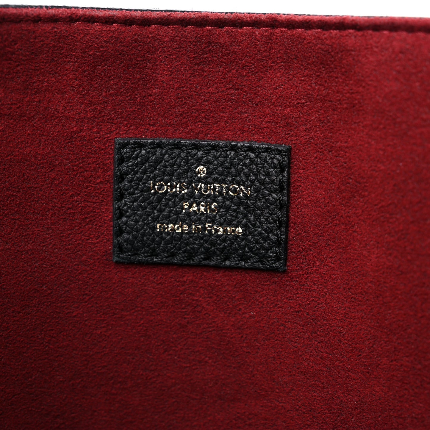 Grained Calfskin Lockme Shopper Black