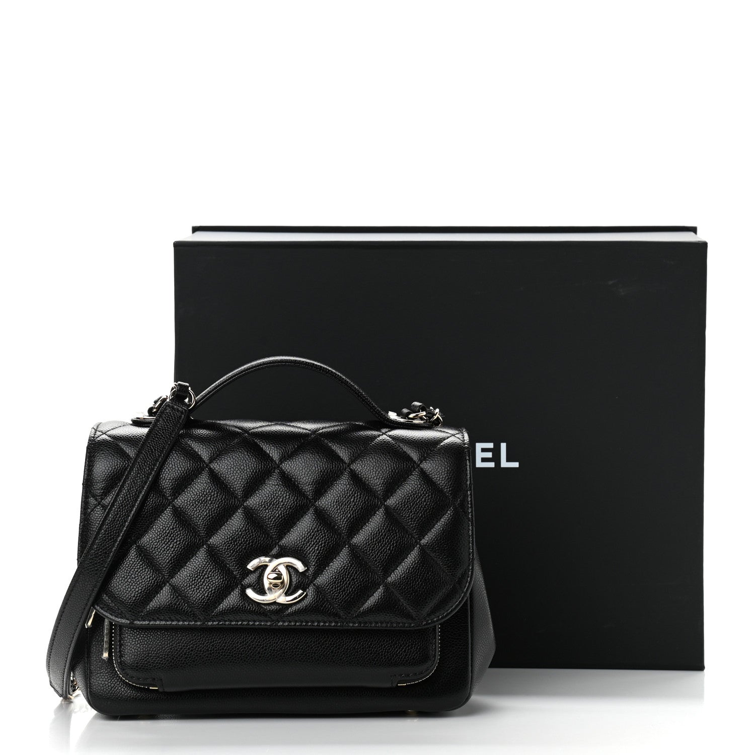 Chanel Caviar Quilted Medium Business Affinity Flap Black 12 of 12