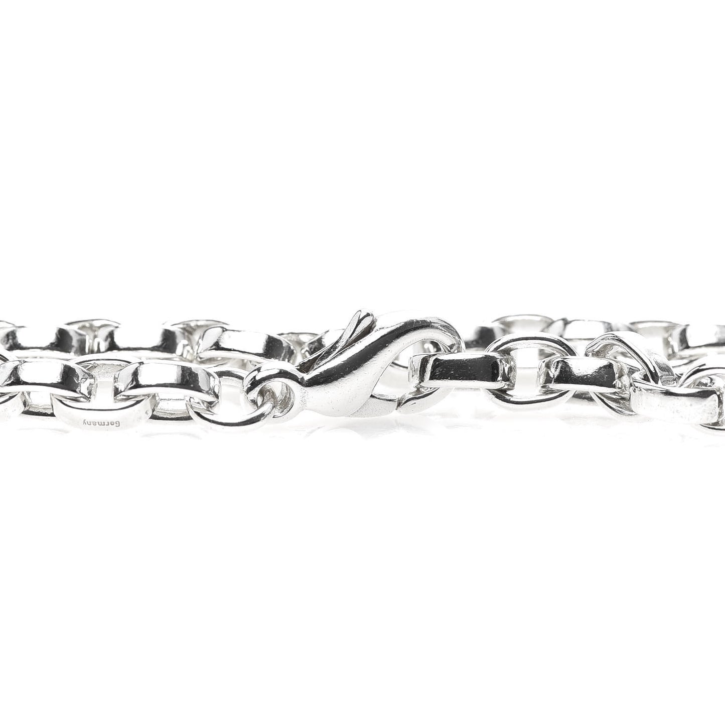 Sterling Silver Round Chain Link Bracelet