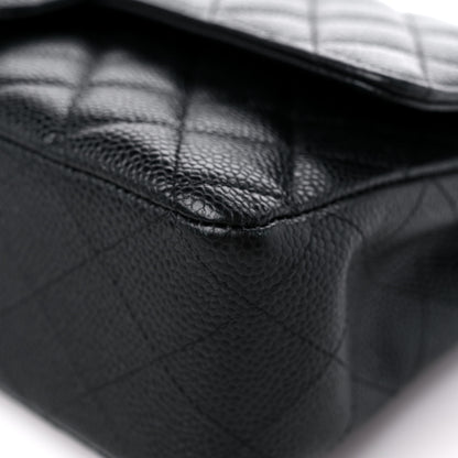 Chanel Caviar Quilted Medium Double Flap Black 9 of 13