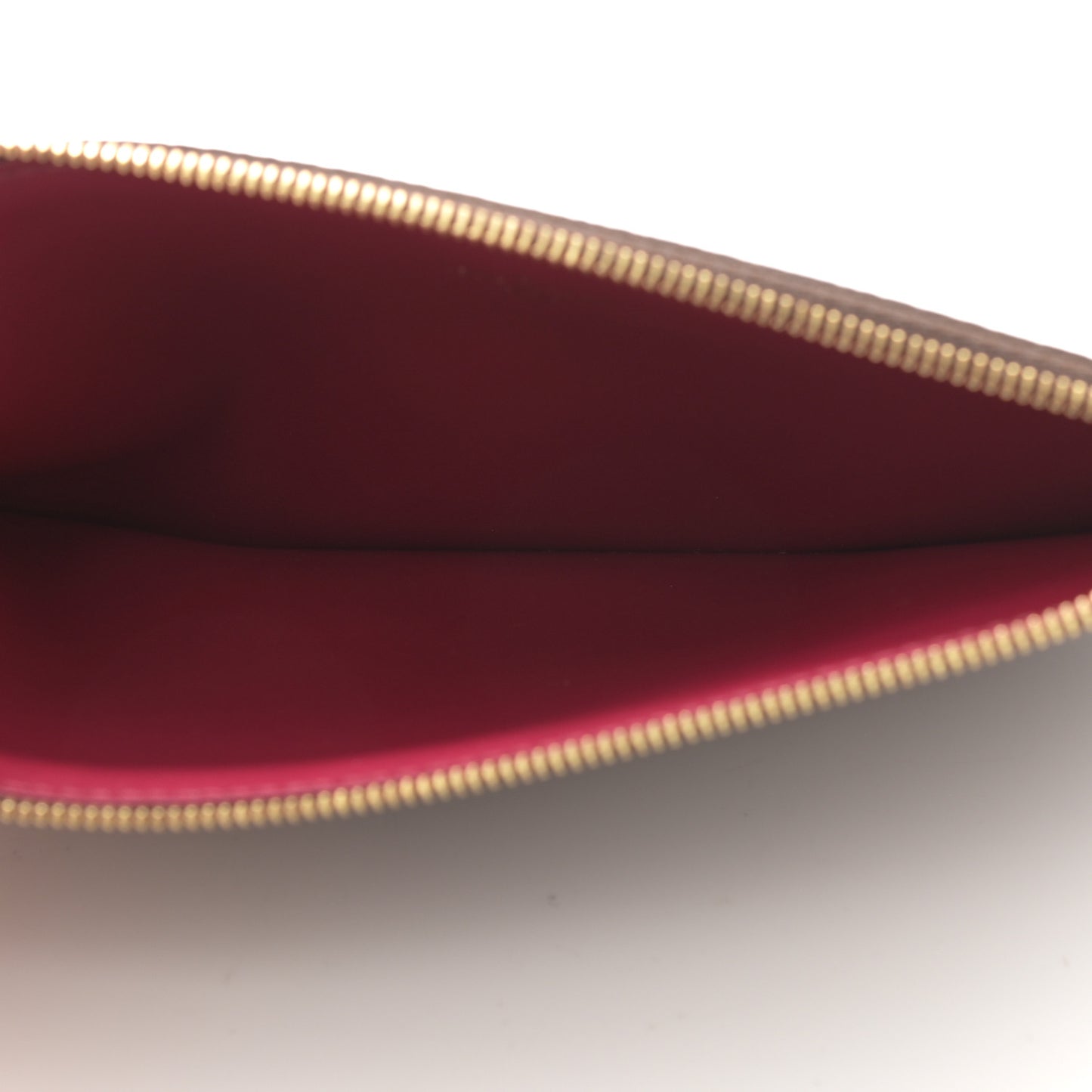 Monogram Felicie Chain Wallet Zippered Insert Fuchsia