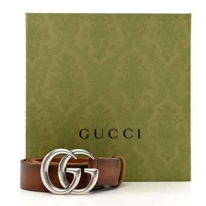 Gucci Cuoio Toscano Nickel Double Double G 30mm Belt 90 36 Cuir 6 of 6