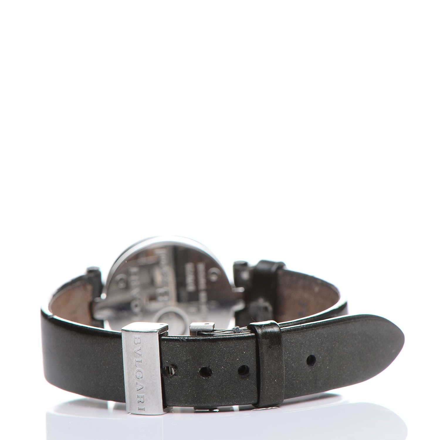 Bulgari Stainless Steel Calfskin Diamond Blue Mother of Pearl 22mm B.Zero1 Quartz Watch 4 of 6