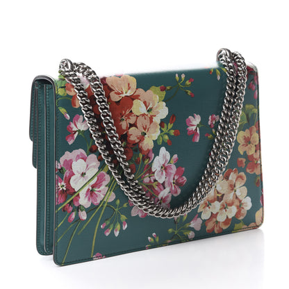 Gucci Calfskin Blooms Print Medium Dionysus Shoulder Bag Bright Emerald Multicolor 3 of 10
