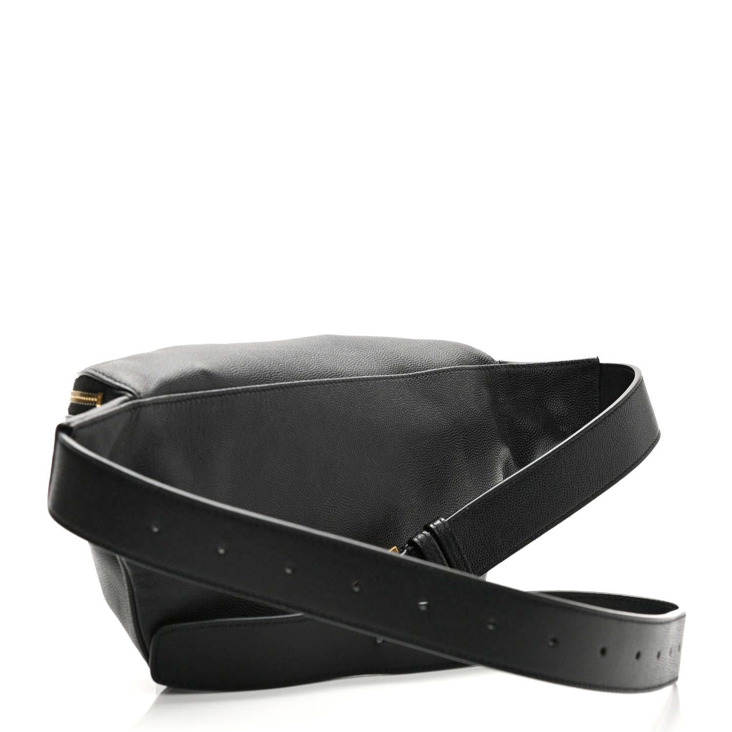 Saint Laurent Grain De Poudre Monogram Belt Bag Black 3 of 11