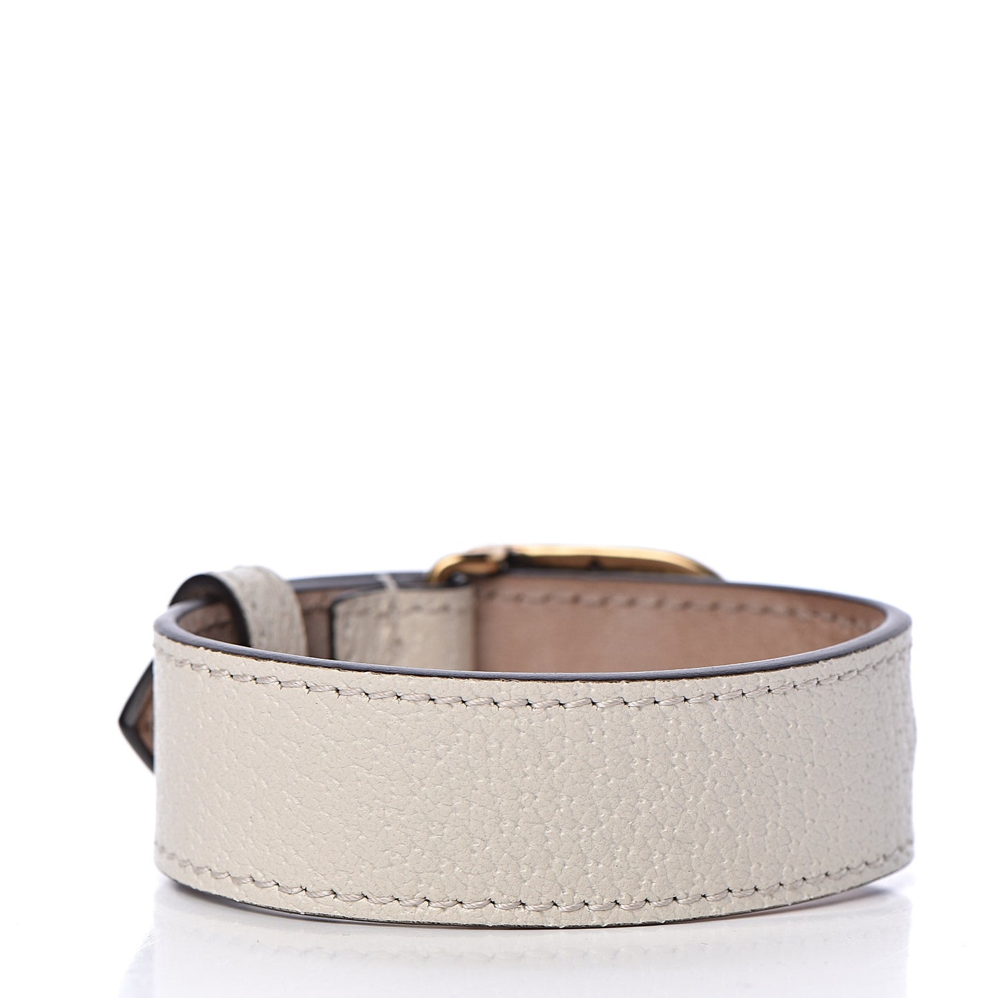 Calfskin Marmont Double G Bracelet White
