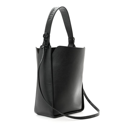 Balenciaga Calfskin Logo Embossed Small Tool 2.0 North-South Tote Black 4 of 12