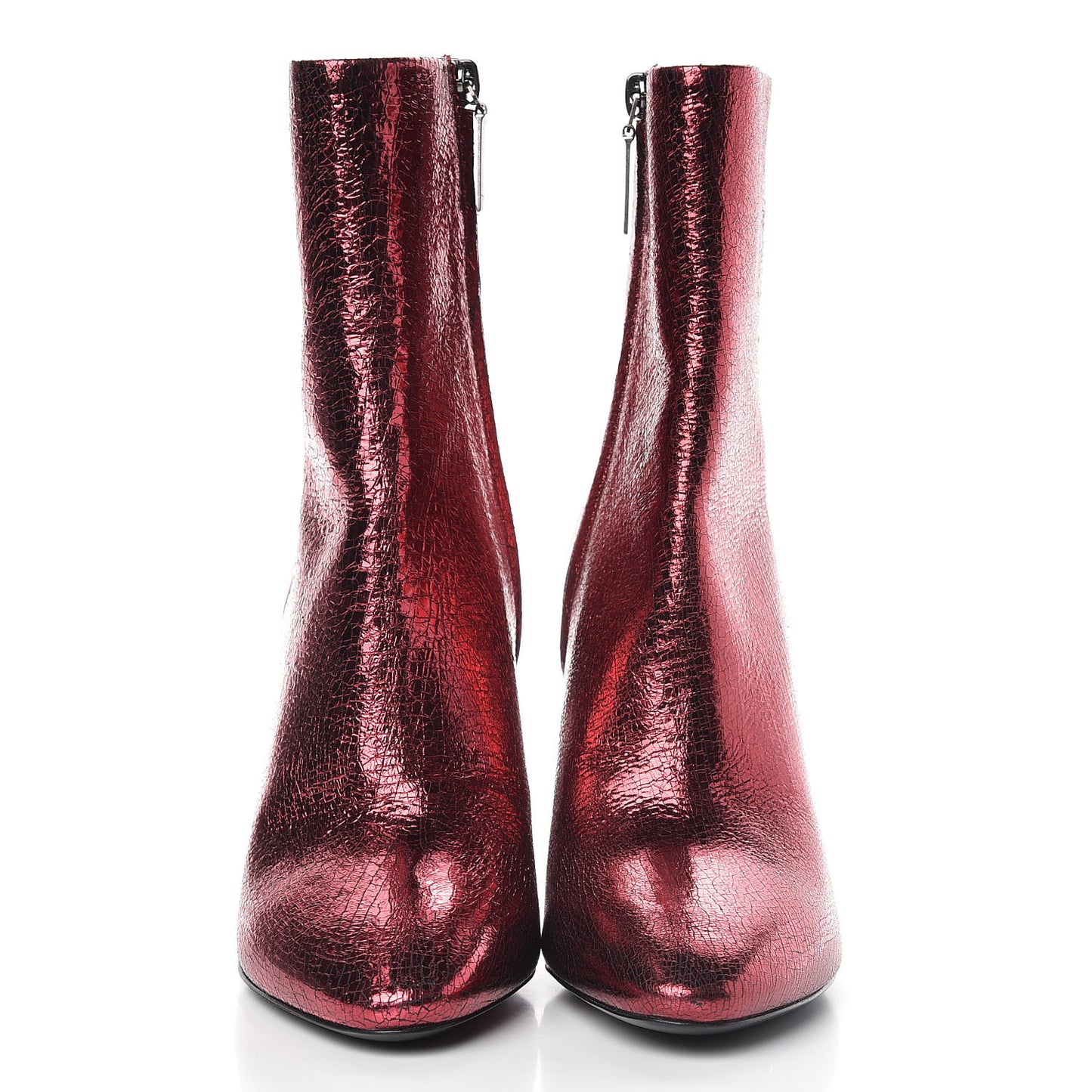 Metallic Crackled Lou 95 Zip Bootie 37 Elect