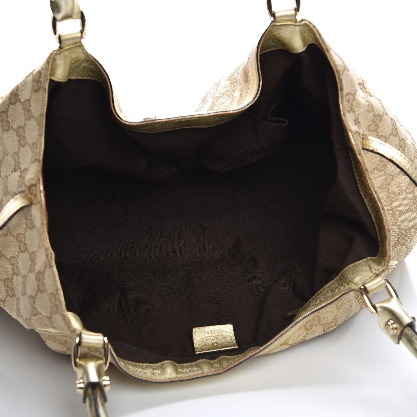 Monogram Large D Gold Hobo Gold
