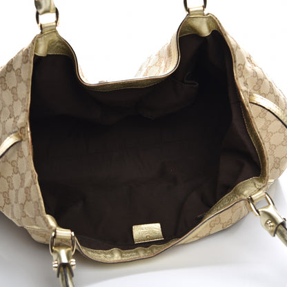Gucci Monogram Large D Gold Hobo Gold 5 of 13