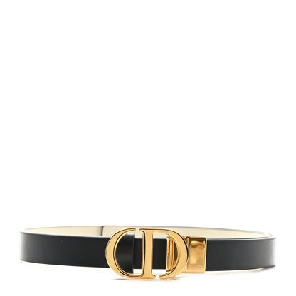 Christian Dior Calfskin 30 Montaigne Reversible Belt 70 28 Black Multicolor 1 of 3