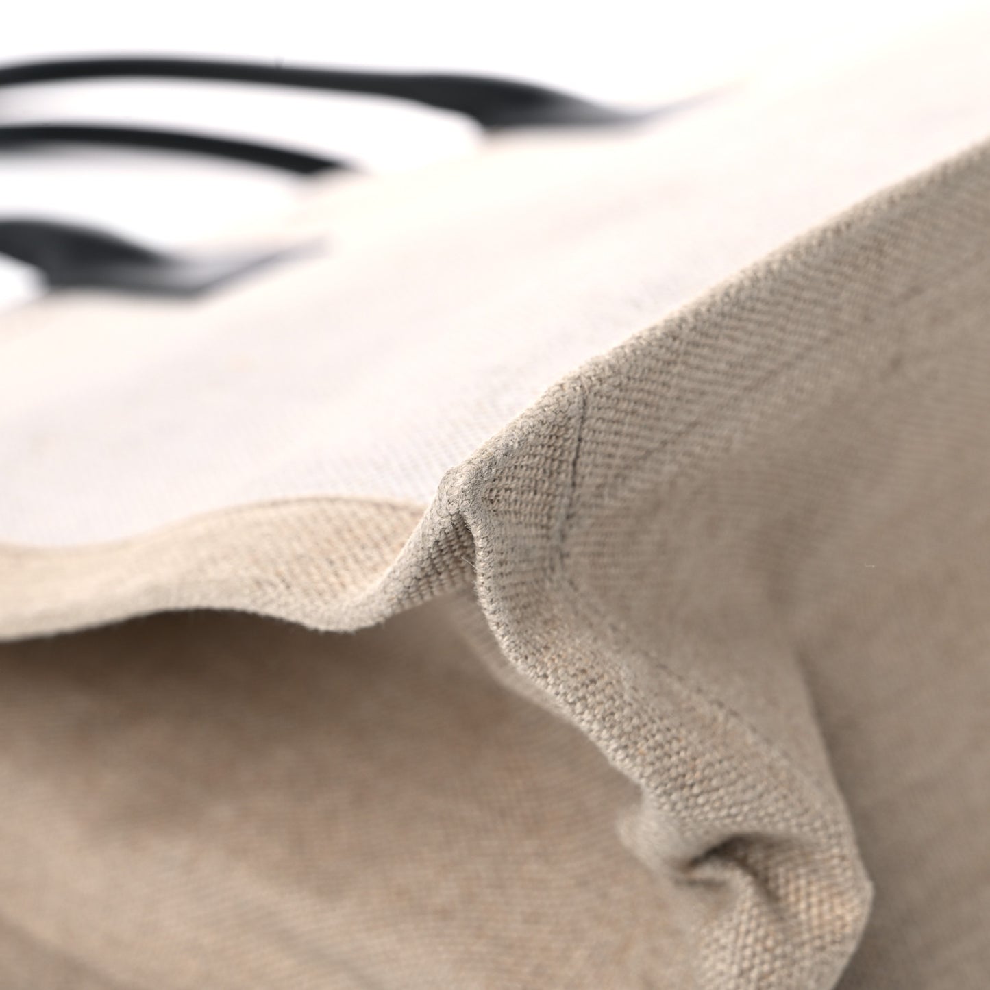 Linen Calfskin Rive Gauche Tote Optic White