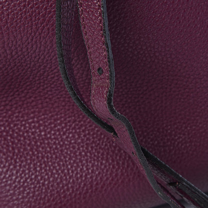 Burberry Grainy Calfskin House Check Medium Banner Tote Elderberry 10 of 16