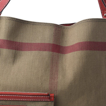 Burberry Canvas Mega Check Medium Maidstone Cadmium Red 9 of 9