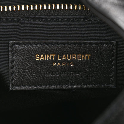 Saint Laurent Lambskin Matelasse Monogram Joe Backpack Black 6 of 9