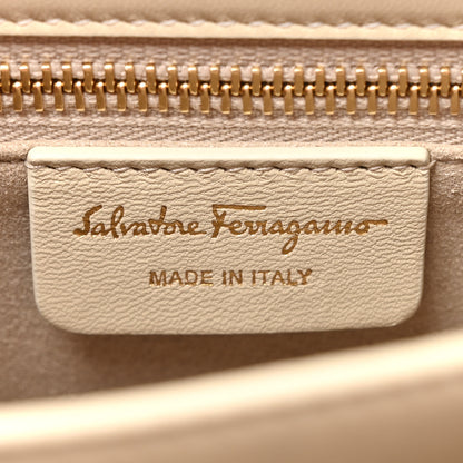 Salvatore Ferragamo Brushed Off Calfskin Small Iconic Top Handle Bag Magnolia 6 of 10