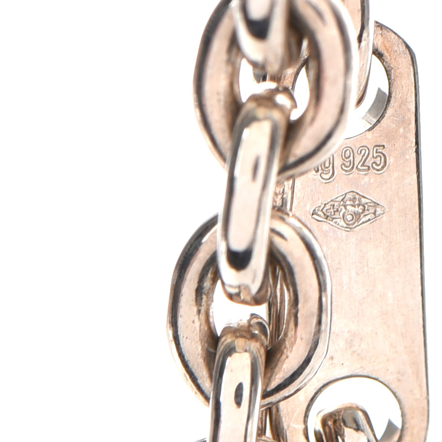 Hermes Sterling Silver Etrier Key Chain Bag Charm 4 of 6